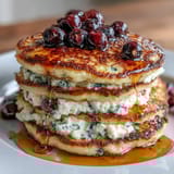 Cottage Cheese Blueberry Pancakes