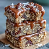 Creamy peanut butter oat bites packed with honey and coconut, a quick and energizing no-bake treat.  