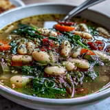 Tuscan White Bean Spinach Soup