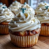 Sweet Cancer birthday cupcakes adorned with shimmering pearl fondant, ready to impress.