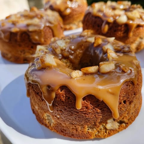 Chai Caramel Apple Donuts