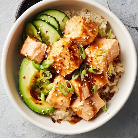 Leftover Salmon Rice Bowl