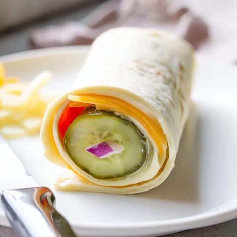 Pickle Cheese Tortilla Wraps