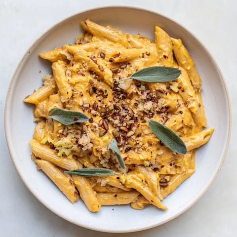 Vegan Creamy Pumpkin Pasta