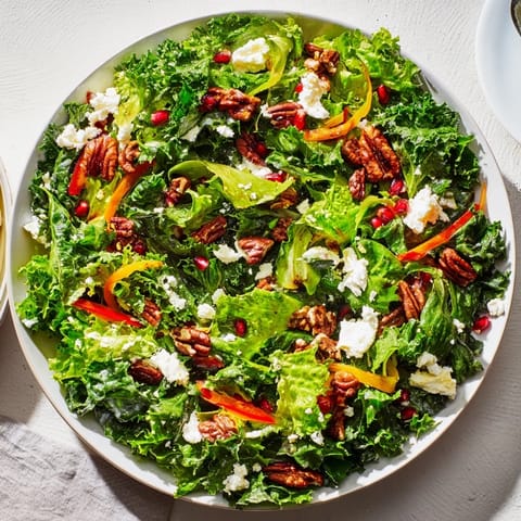 Pomegranate Feta Wreath Salad