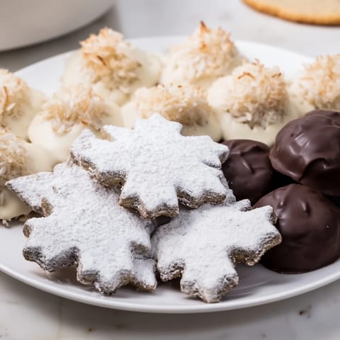 Festive Snowflake Dessert Board