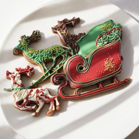 Santas Sleigh Cookie Display