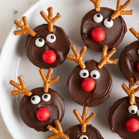 Chocolate Reindeer Pudding Cups