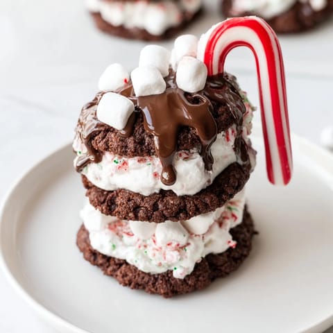 Hot Cocoa Cookie Stack
