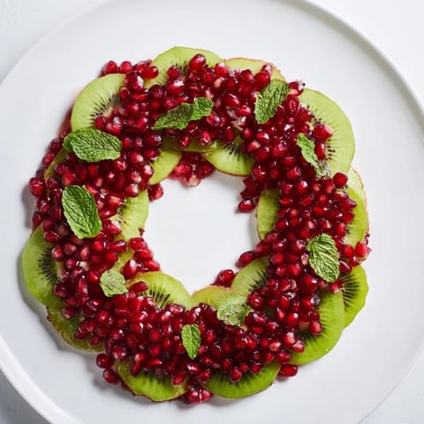 Kiwi Pomegranate Christmas Wreath