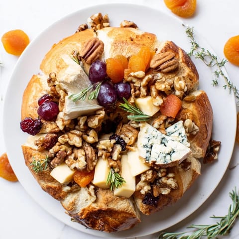 The beautiful Autumn Harvest Horn of Plenty, featuring a rustic cheese selection perfect for Thanksgiving.