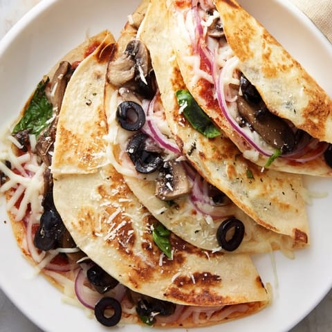 Cheesy Tortilla Pizza Wrap