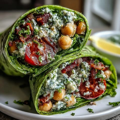 Spring Avocado Chickpea Wraps