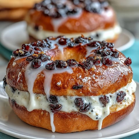 Blueberry Protein Bagels Lemon