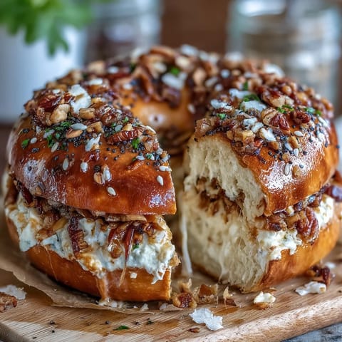 Soft, chewy high-protein Greek yogurt bagels topped with savory everything seasoning for a nutritious breakfast.
