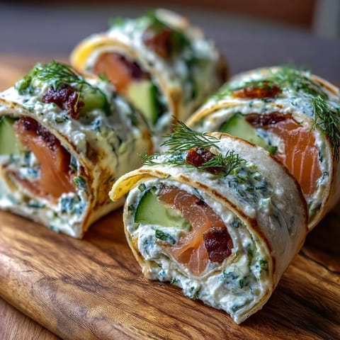 Smoked Salmon Cucumber Pinwheels