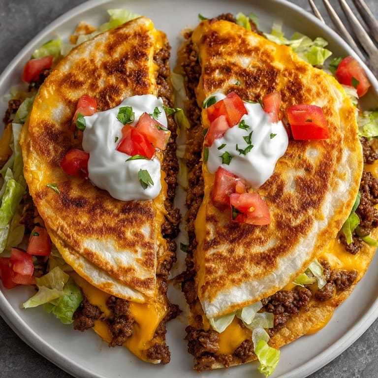 Imagine biting into a fully loaded Taco Bell Crunchwrap Supreme, a savory, layered burrito-like delight.