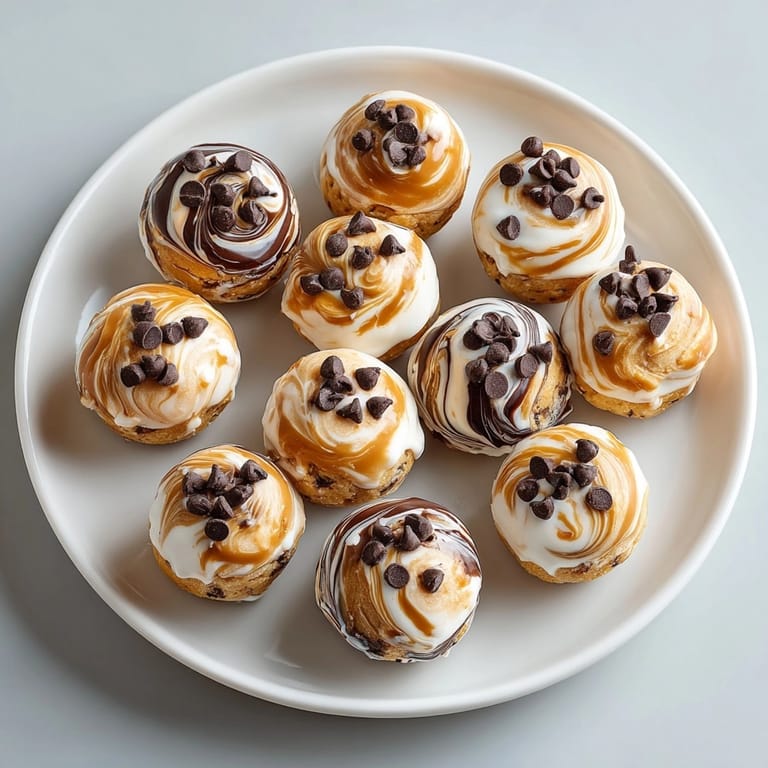 Frozen Greek Yogurt Peanut Butter Bites with Chocolate Chips stacked in a bowl, perfect for a refreshing summer snack.