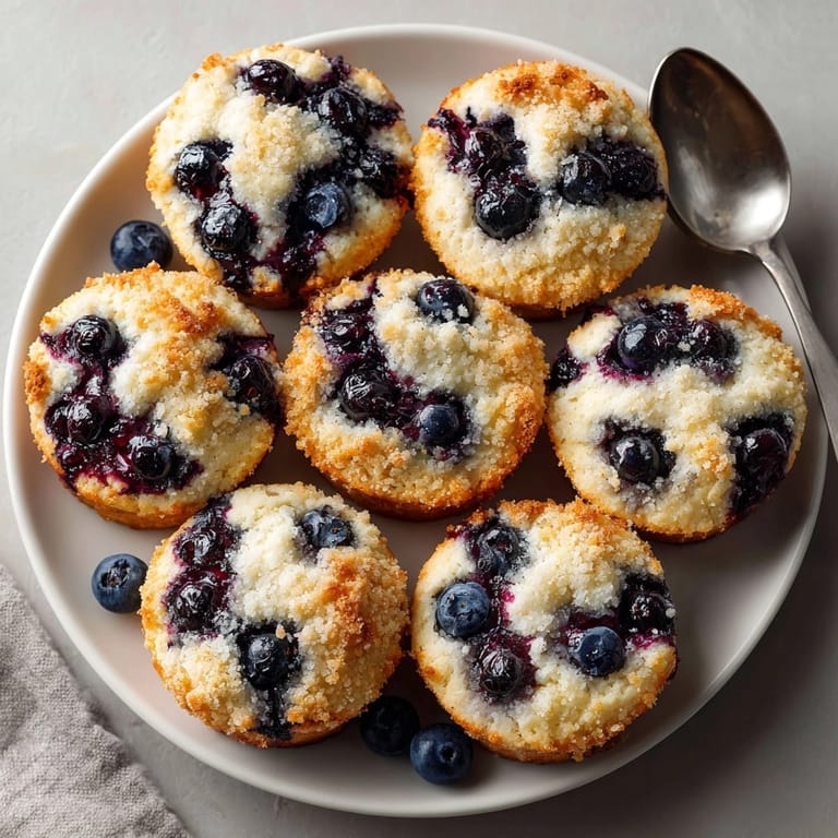 Homemade blueberry muffin cookies with streusel topping, perfect for dessert or a comforting afternoon snack.