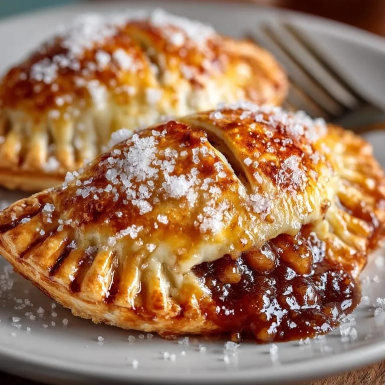 Homemade Apple Butter Hand Pies, warm with cinnamon, ready for a delightful fall treat.