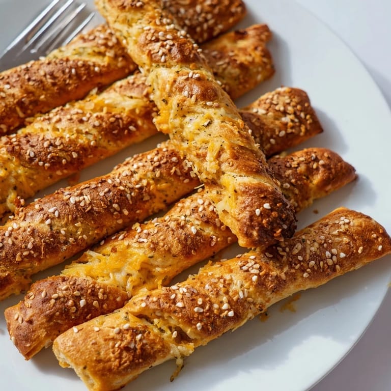 Savory biscuit sticks bursting with sharp cheese and tangy dill pickle flavors, perfect for parties.