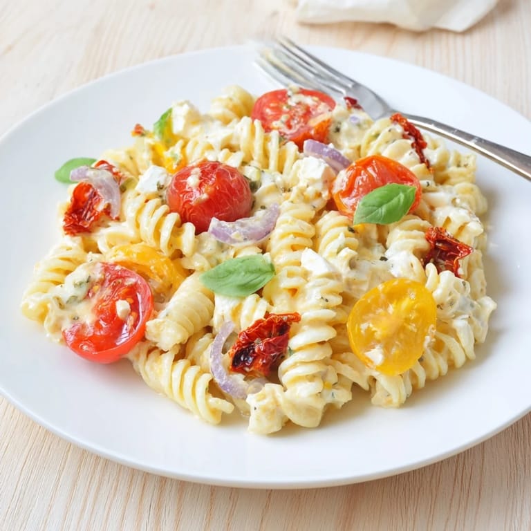 Delectable Baked Feta Pasta drizzled with olive oil, perfect for a cozy weeknight dinner.