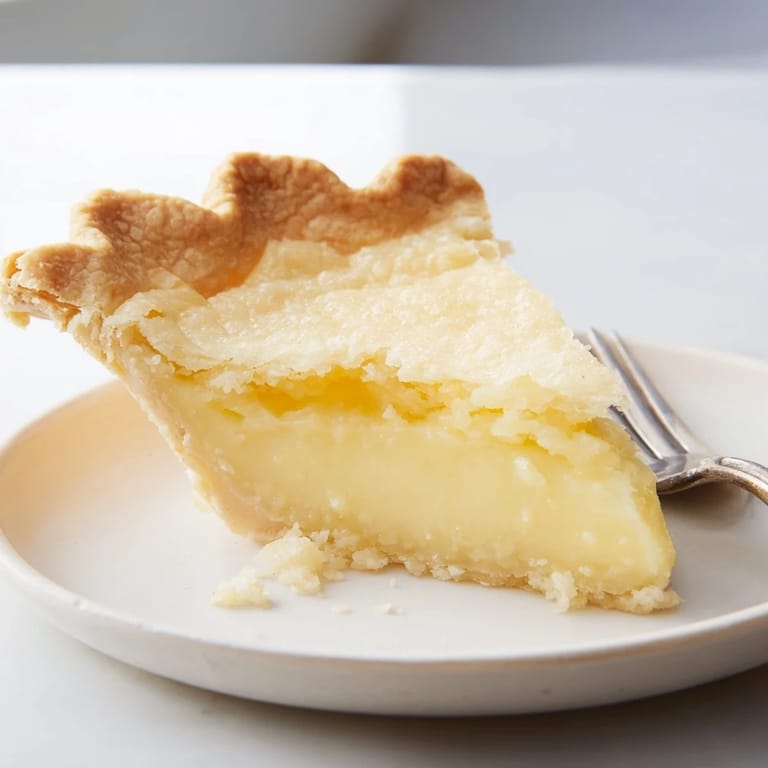 Sliced water pie topped with whipped cream and fresh berries, a nostalgic treat.  