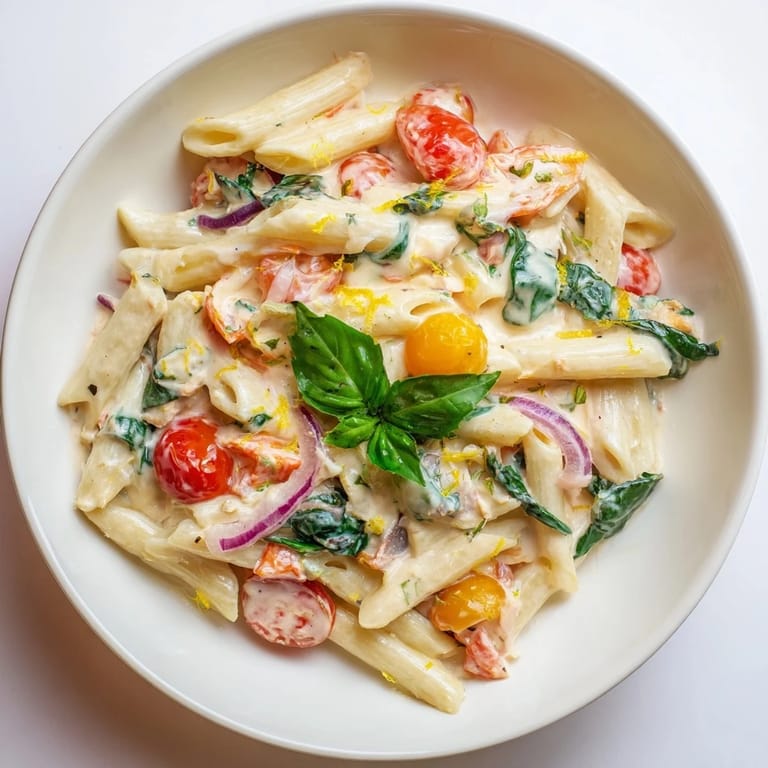 Enjoy this easy One-Pan Baked Feta Christmas Pasta, brimming with colorful veggies and herbs with golden feta.