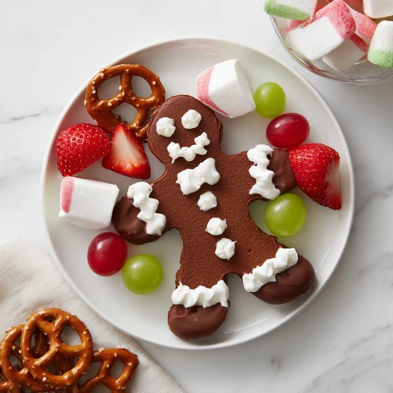 Decorated gingerbread man cookies and an assortment of sweets on this inviting cookie board.