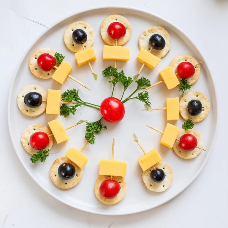 Celebrate with a fun, visually appealing New Years Clock Countdown party platter, ready to snack on.
