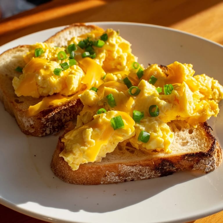 Perfectly toasted bread cradles creamy eggs in this satisfying One-Pan Egg Breakfast Sandwich.
