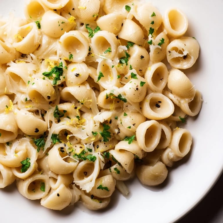 Bright, flavorful 15-Minute Creamy Garlic Butter Ditalini, a quick weeknight dinner, ready in 15 minutes.