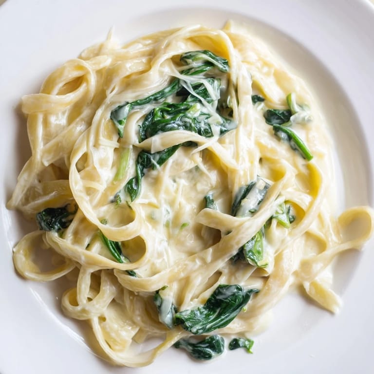 Freshly grated Parmesan and tender fettuccine swirl together in this comforting, vegetarian Italian pasta dish.