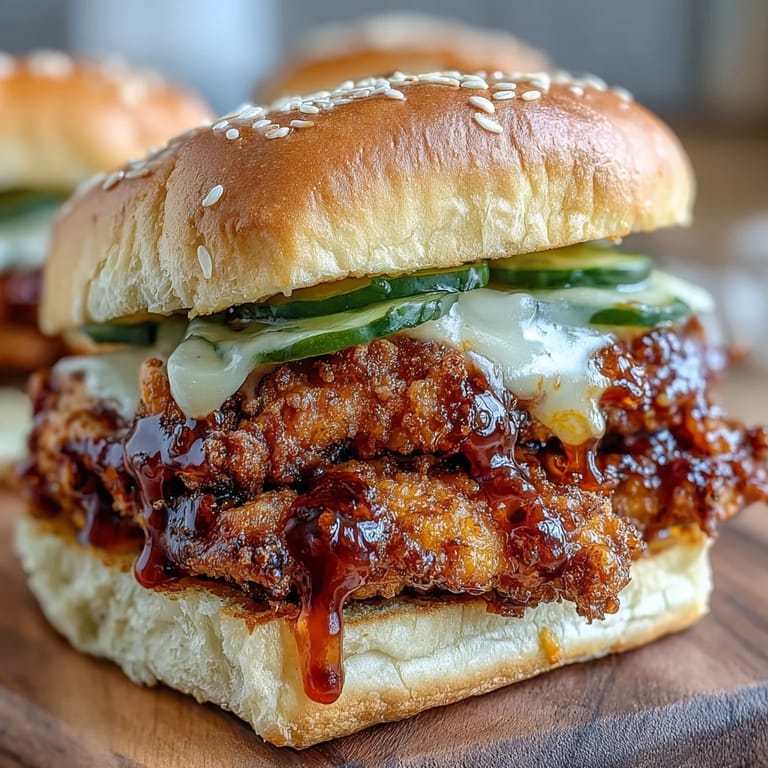 This Spicy Honey Butter Chicken Sandwich Bake is perfect for a game day crowd.