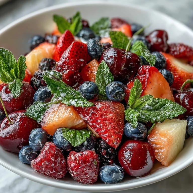 Elegant fruit display featuring seasonal produce and delicate edible flowers, ideal for summer gatherings and celebrations.