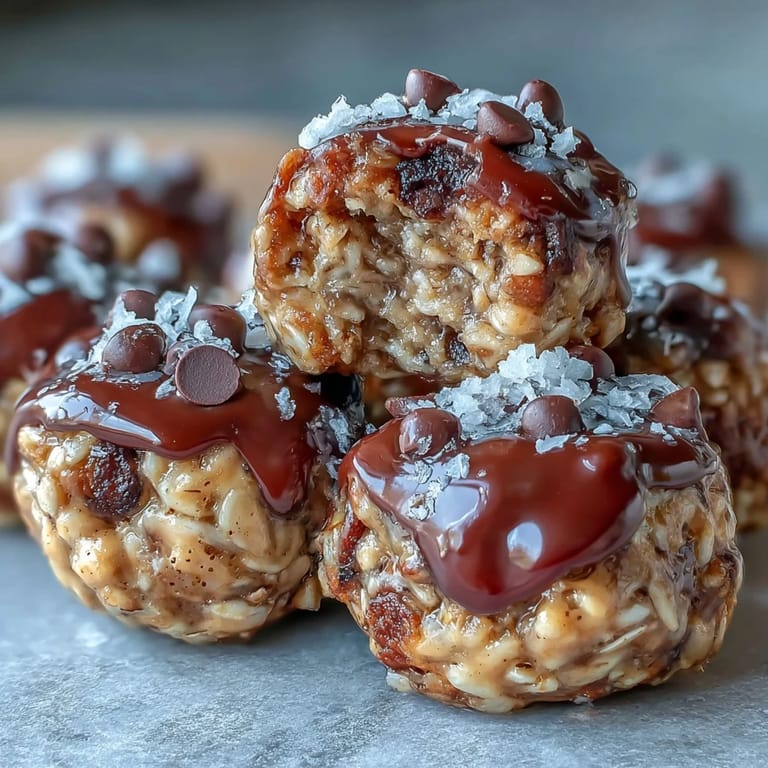 Easy no-bake oat bites with peanut butter and flaxseed, a chewy, wholesome snack perfect for on-the-go energy.