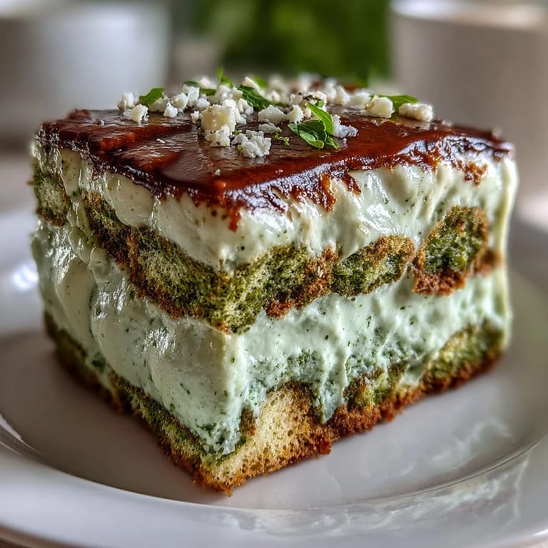 Layers of matcha-soaked ladyfingers and airy mascarpone cream create a light, elegant Japanese-Italian fusion dessert.  