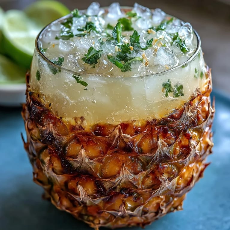 Taste of the tropics: Pineapple Coconut Agua Fresca poured into a glass.