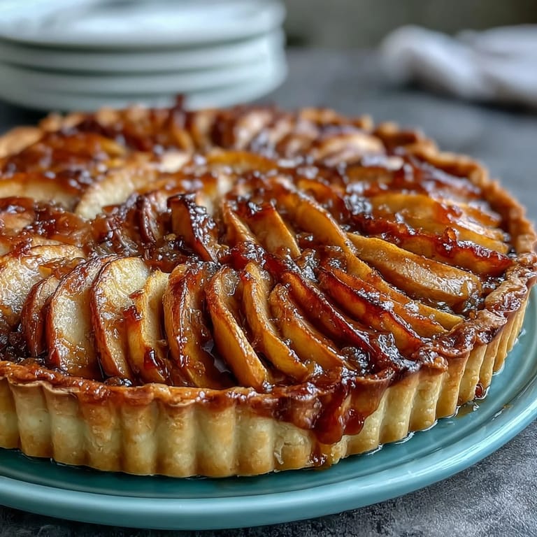 Deliciously simple Fast Apple Tart, ready to serve warm with melt-in-your-mouth apple filling.