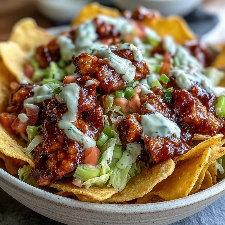 Colorful Buffalo ranch snack bag bowls topped with fresh lettuce, tomatoes, and cheese.